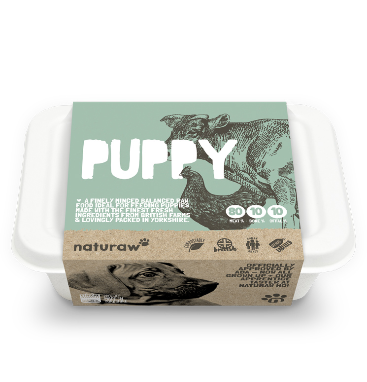 Naturaw Raw Dog Food 801010 Puppy 500g Maggie's